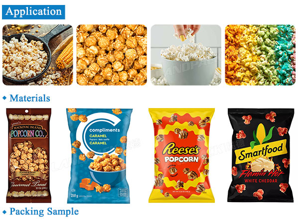 popcorn pouch packing machine