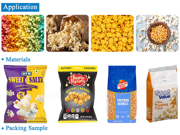 popcorn pouch packing machine