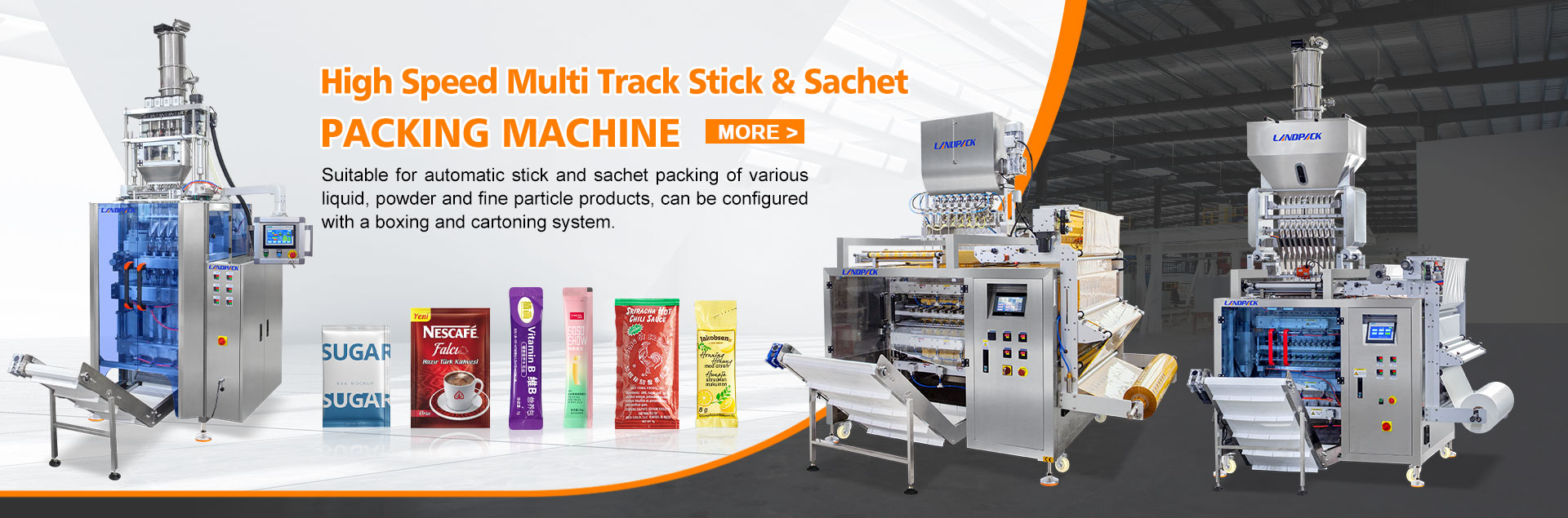 multi track packing machine