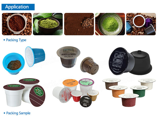 coffee capsule filling sealing machine