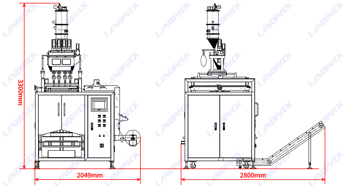four side sealing packing machine