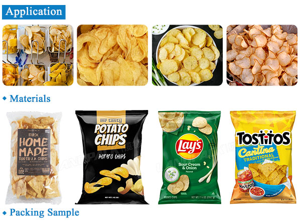 potato chip packaging machine