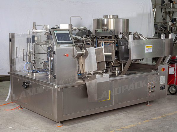 rotary vacuum premade pouch packing machine