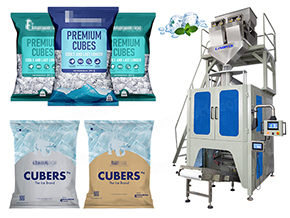 ice cube packing machine