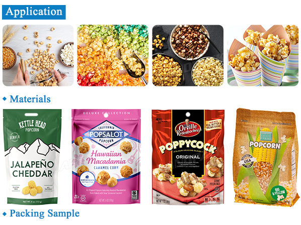 popcorn pouch packing machine