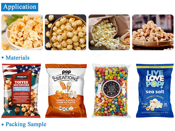 popcorn pouch packing machine