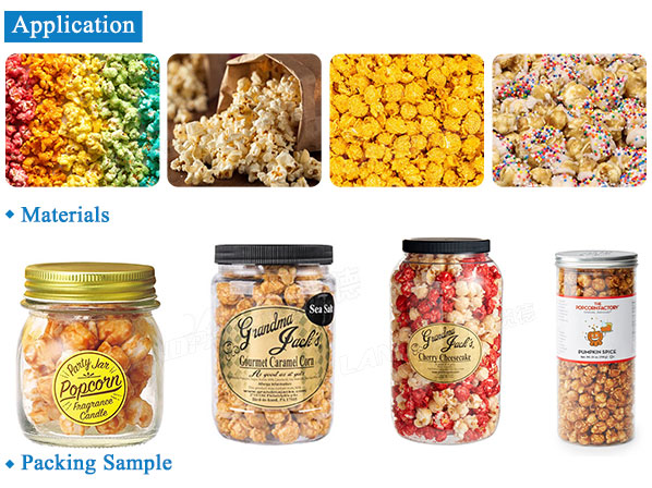 popcorn jar filling machine