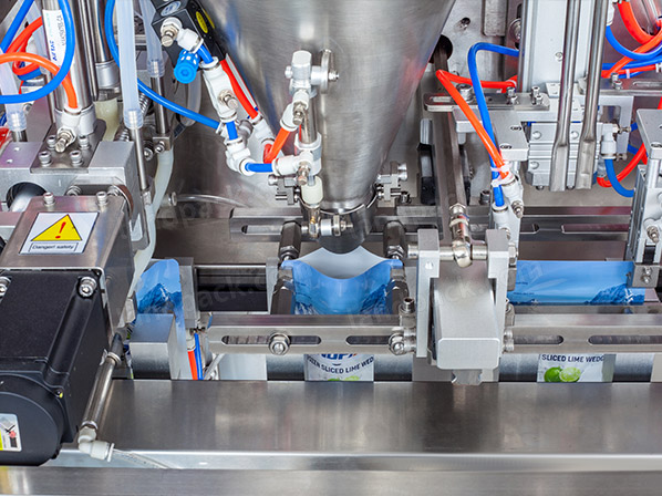automatic stand up zipper pouch packing machine