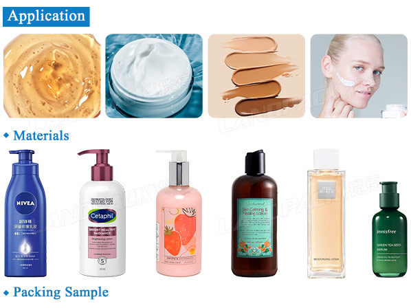 filling machines for cosmetic creams & lotions