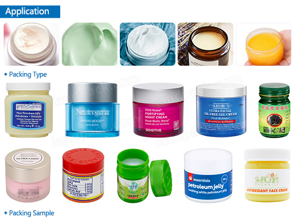 filling machines for cosmetic creams & lotions