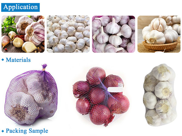 garlic packing net bag machine