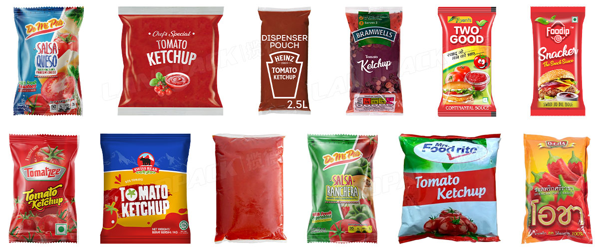 tomato sauce pouch packing machine