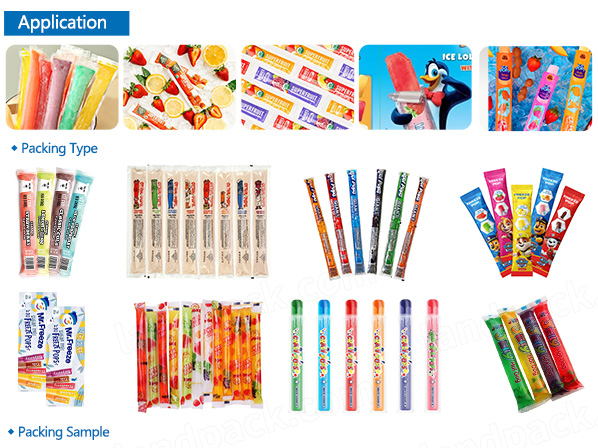 freeze pop packaging machine