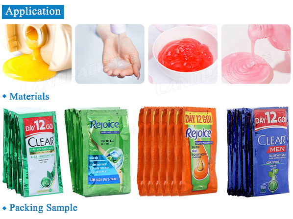 shampoo sachet packing machine