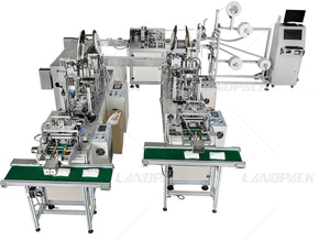 surgical mask making machine with packing