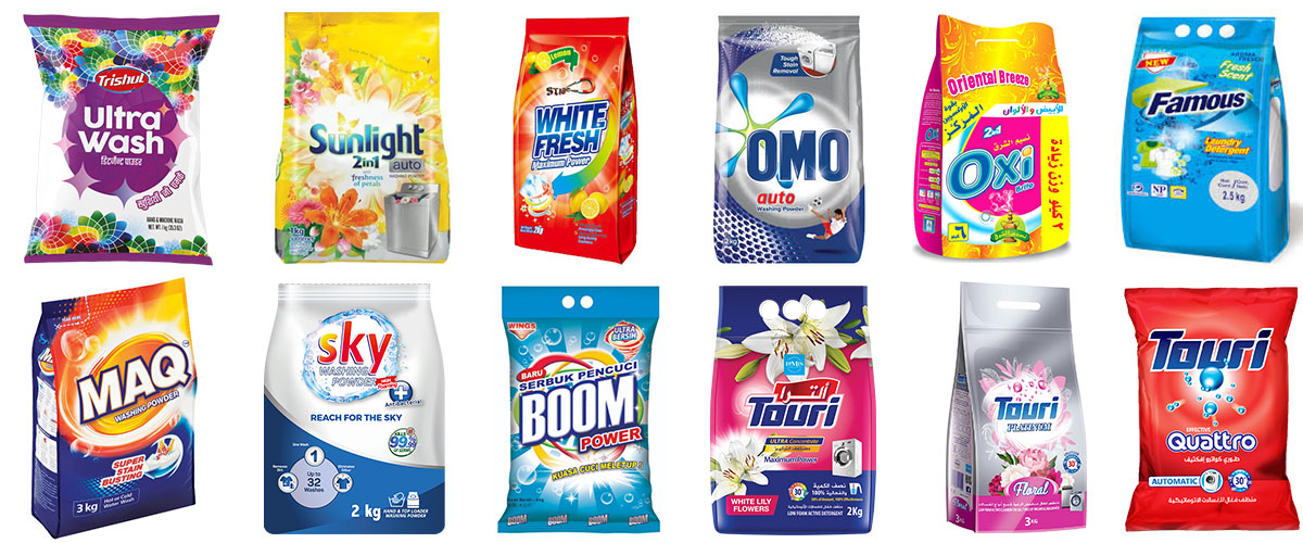 detergent powder pouch packing machine