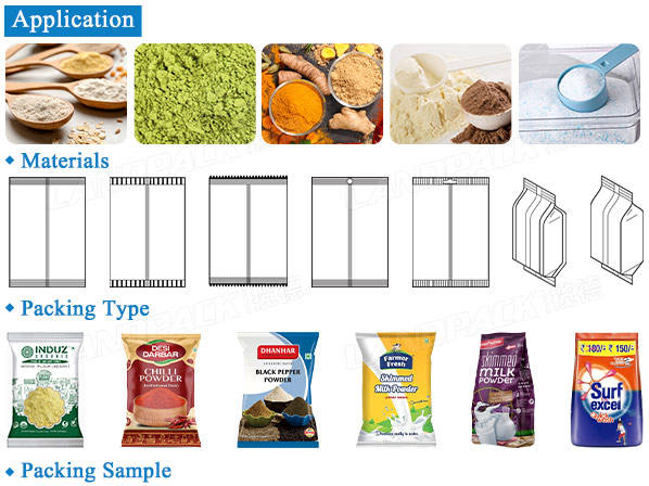 powder filling and sealing machine