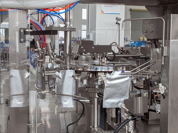 liquid spout pouch filling machine