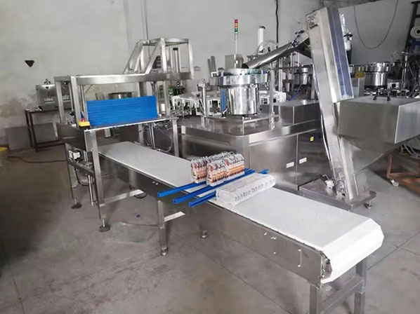 spout insert machine